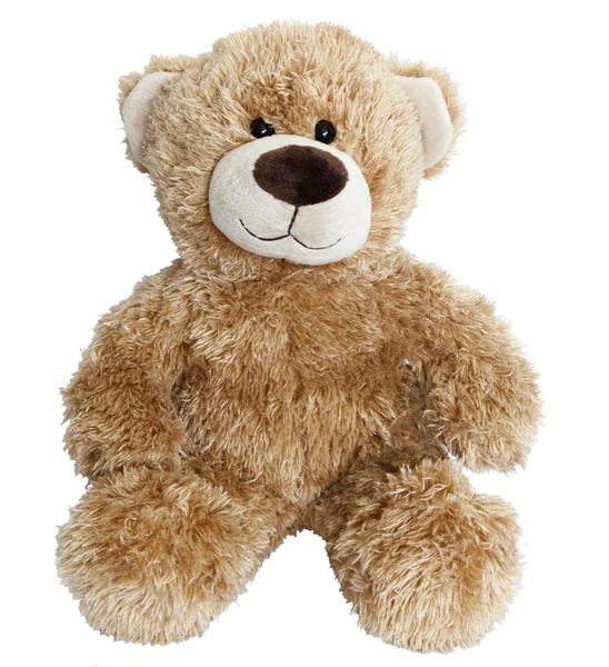 Ведмедик Тедді ізольований на білому тлі — стокове фото