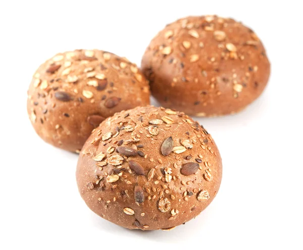 Chléb. semena buchty na bílé — Stock fotografie
