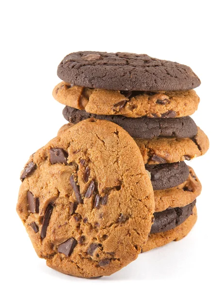 チョコレートクッキーの山 — ストック写真