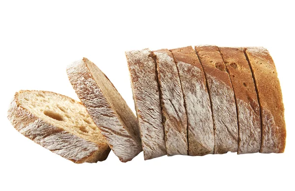Frisches Brot in Scheiben — Stockfoto