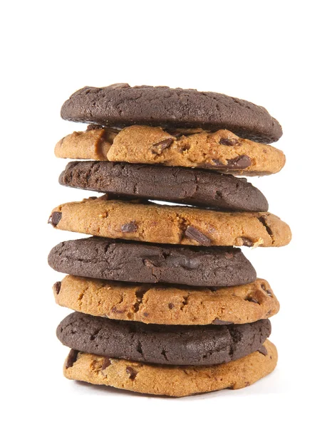 Pile de biscuits au chocolat — Photo
