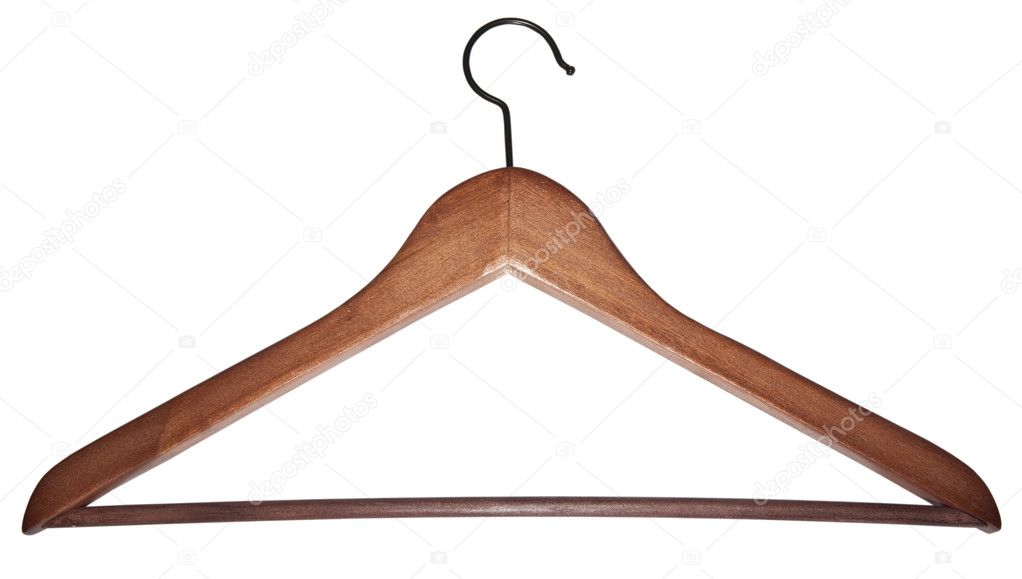 Hanger from dark wood