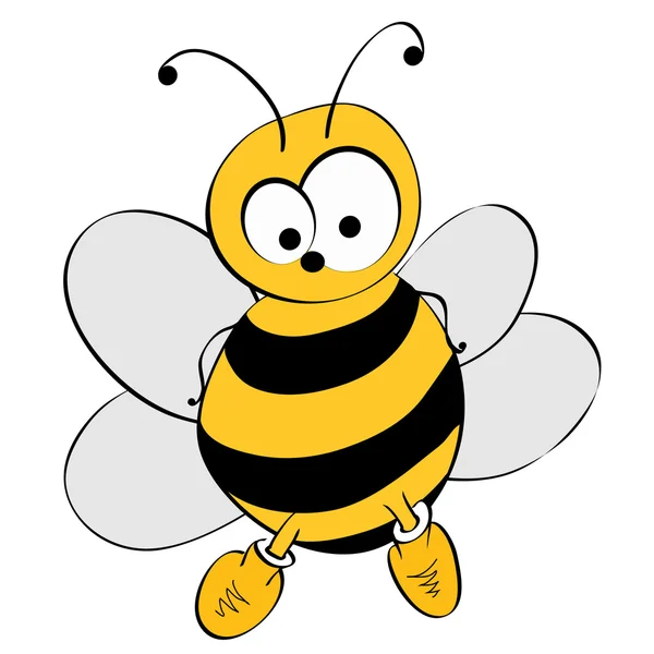 Bee. vectorillustratie. — Stockvector