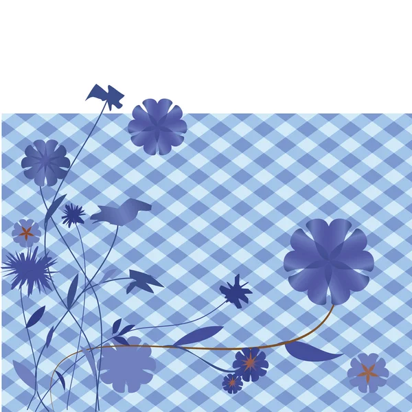 Абстрактний квітковий синій фон — стоковий вектор