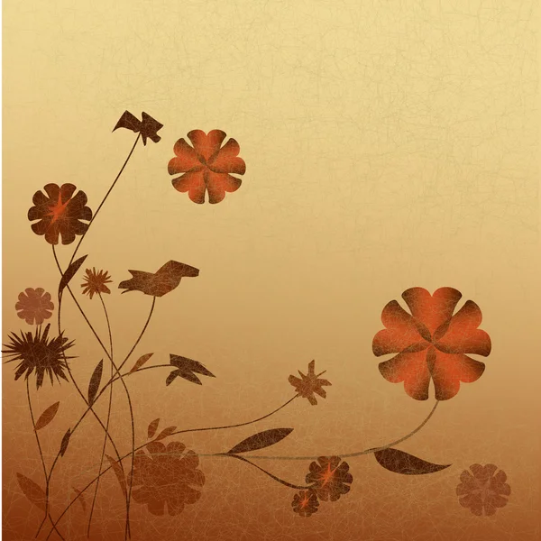 Vintage fond floral — Image vectorielle