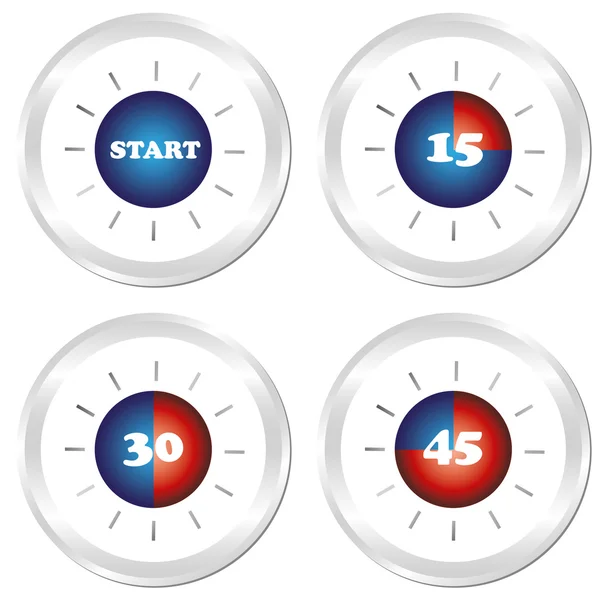 Set timer. eps10 — Stockvector