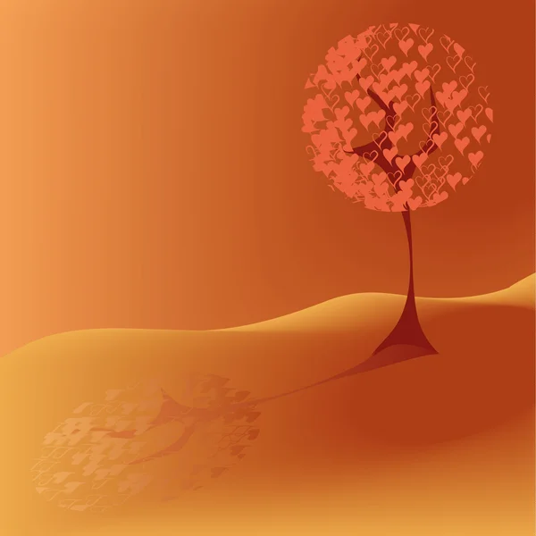Sonbahar ağacı. eps10 — Stok Vektör