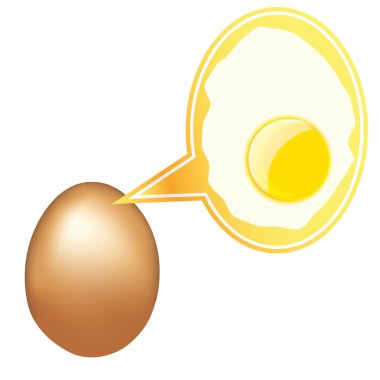 Eggs with bubble clipart