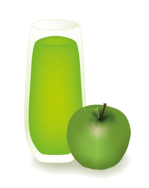 苹果汁 — 图库矢量图片