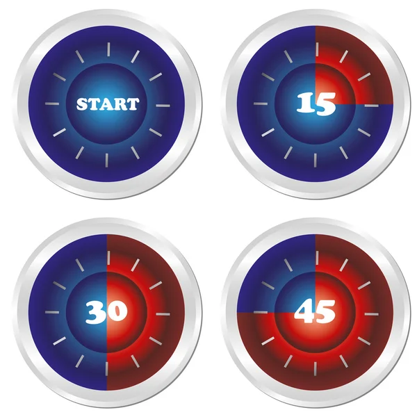 Set of timer. EPS10 — Stock Vector