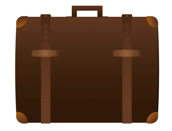 Resväska isolerat på vita — Stock vektor
