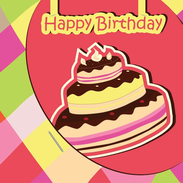Carte de célébration anniversaire — Image vectorielle