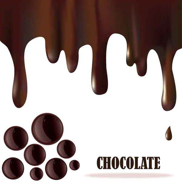 Csokoládé háttér — Stock Vector