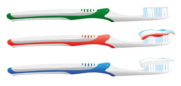 Set de cepillo dental . — Vector de stock
