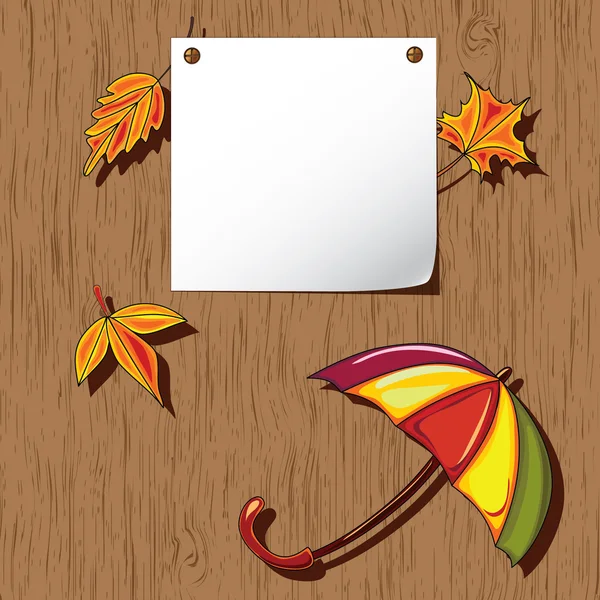 Höstens bakgrund. Thanksgiving kort — Stock vektor
