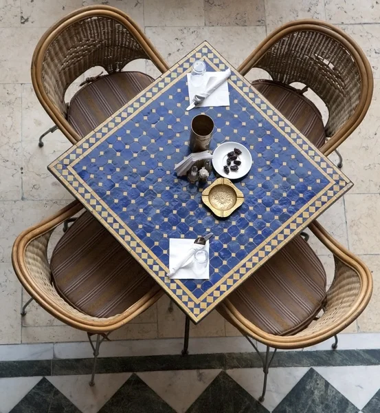 Cafe table. Arabic style. — Stock Photo, Image