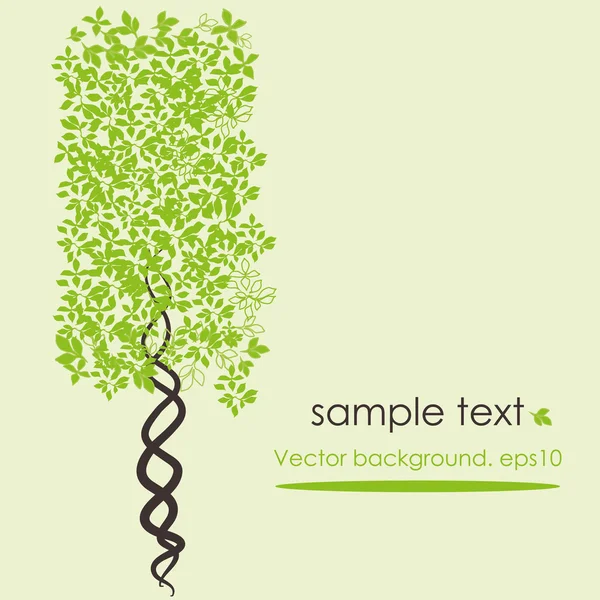 抽象的な様式化されたベクトルの木 — ストックベクタ