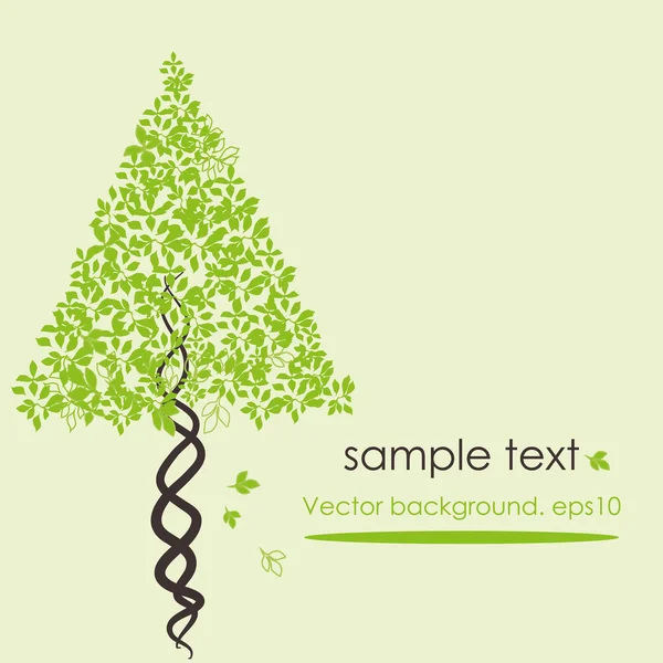 Abstrakt stiliserade vektor träd — Stock vektor