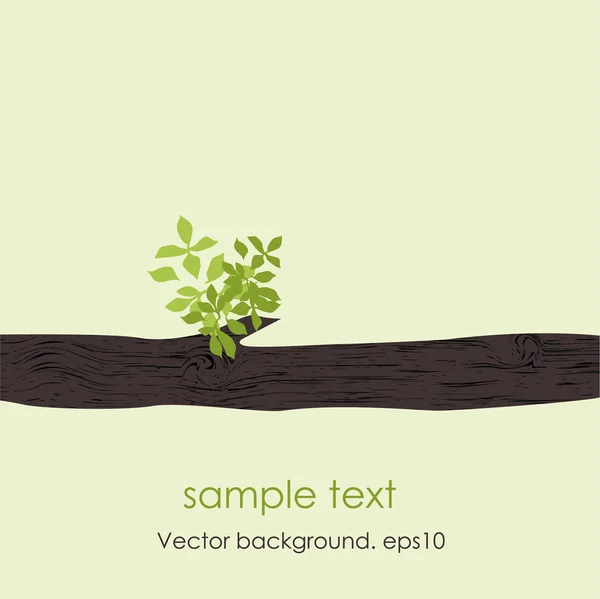 Karta s stylizované vektor strom . — Stockový vektor