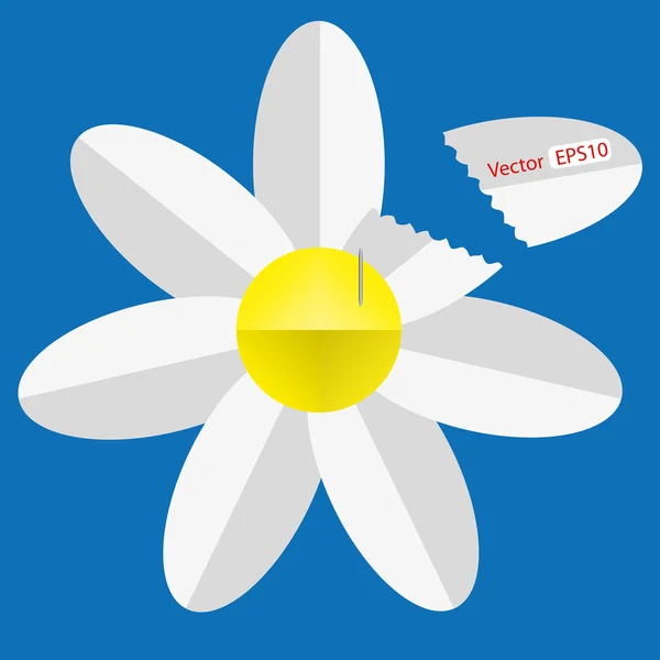Papel flor de origami — Vector de stock