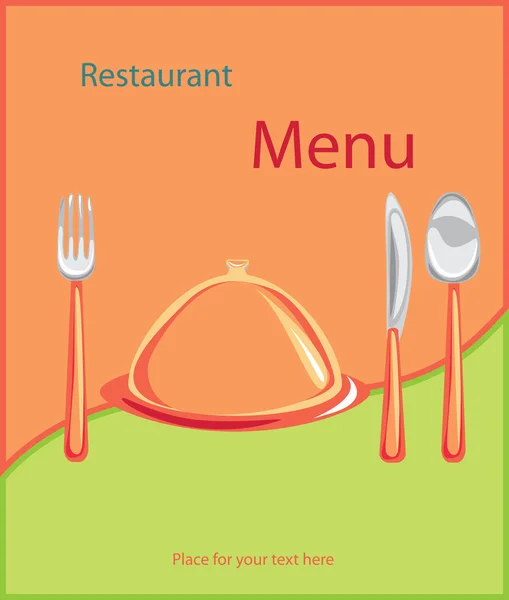 Wektor. wygląd menu restauracji — Wektor stockowy