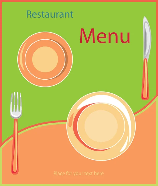 Restaurant menu. uitnodigingskaart — Stockvector