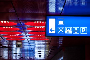 Pictograms at Railway Station clipart