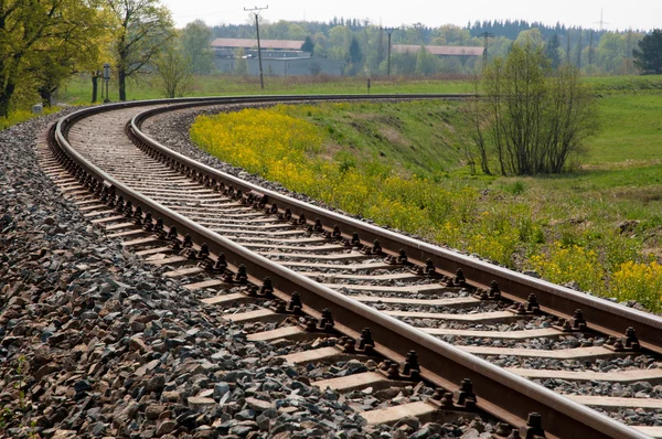 Järnvägen spår — Stockfoto