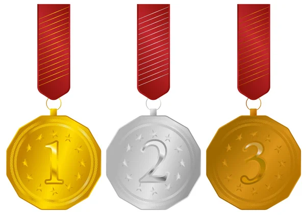 Medali - Stok Vektor