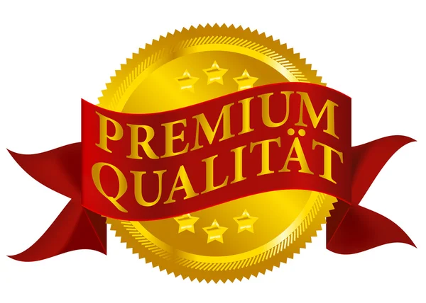 Premium quality seal - Tysk version — Stock vektor
