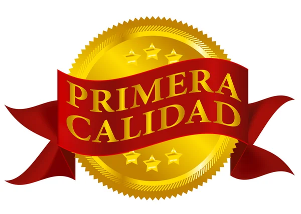 Premium Kalite mühür - İspanyolca sürüm — Stok Vektör