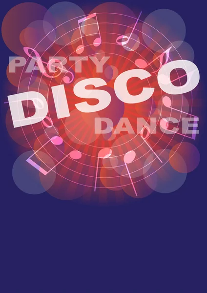 Retro Disco Party Background — Stock Vector