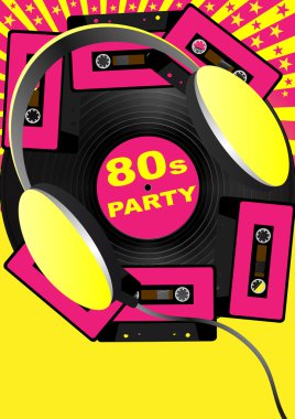 Retro Party Background clipart