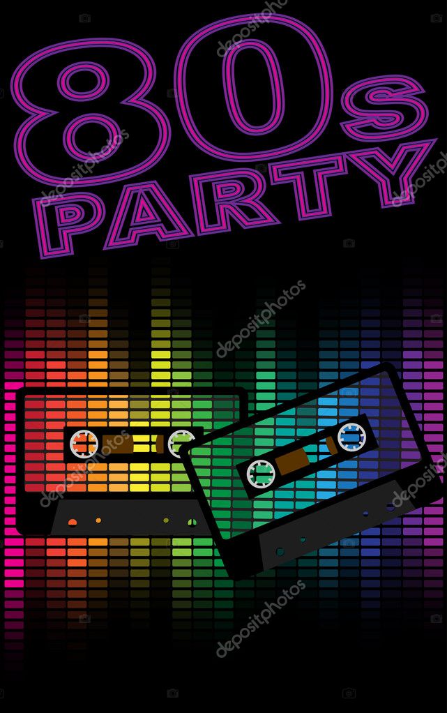 80s party background