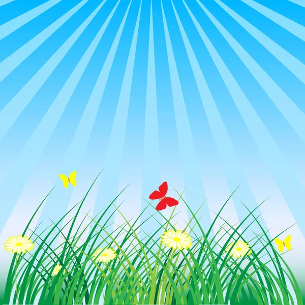 Лето - Весна Природа — стоковый вектор