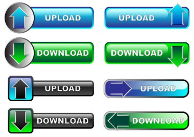 Upload / Download düğmeleri