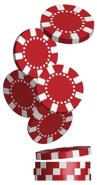 Jetons de poker — Image vectorielle