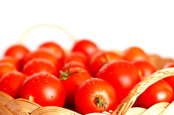 Tomatoes in Basket — Stock Photo, Image