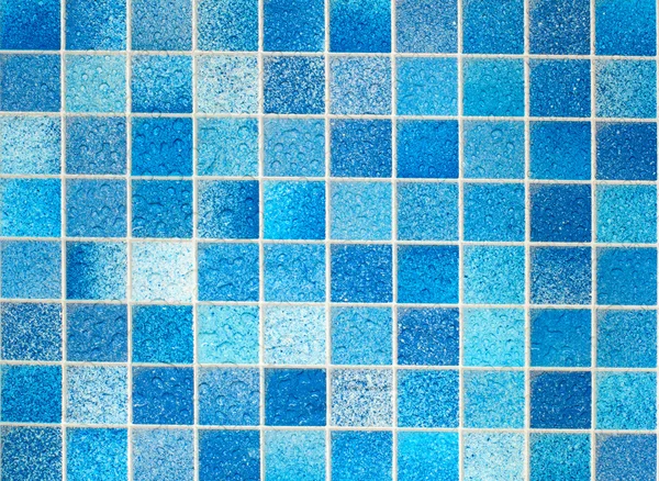 Azulejos azuis no banheiro — Fotografia de Stock