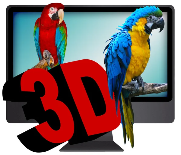 TELEVISÃO 3D — Fotografia de Stock