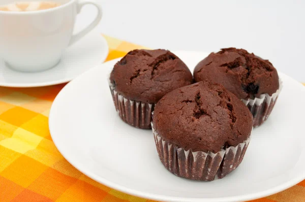 Muffins en koffie — Stockfoto
