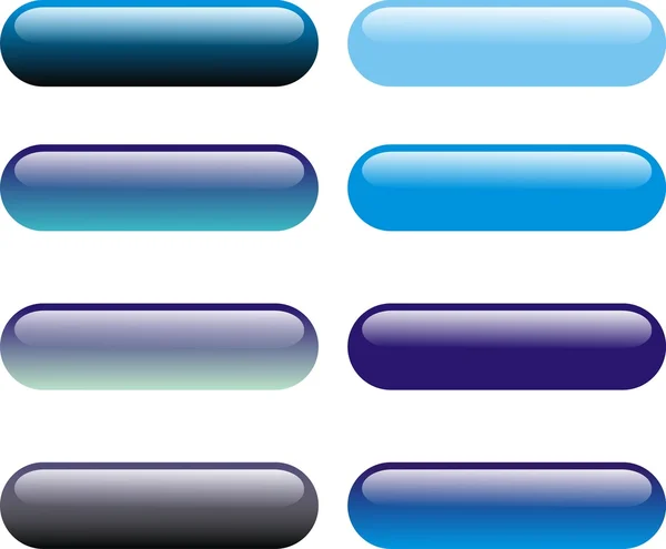 Il pulsante per il testo in colore blu — Vettoriale Stock