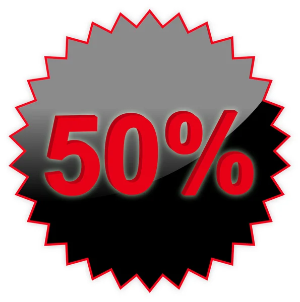 The text sale 50% — Wektor stockowy
