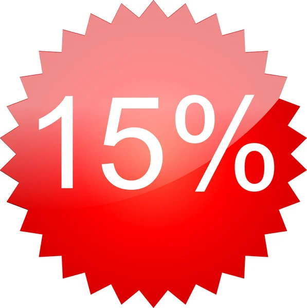 Il testo di vendita 15% — Vettoriale Stock