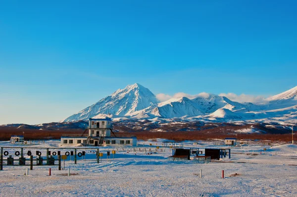 stock image Russian military training base