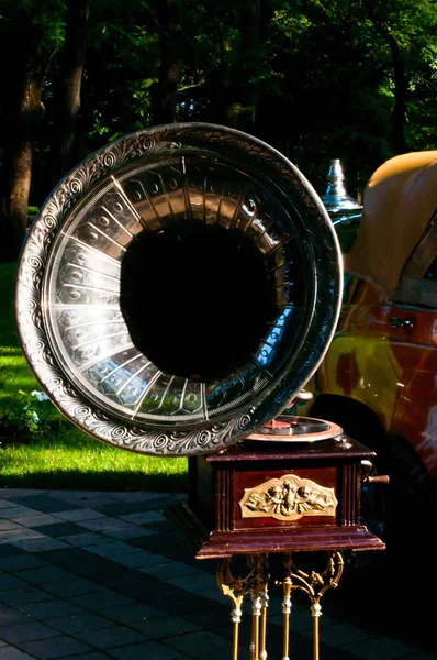 Antikes Grammophon — Stockfoto