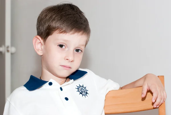 Portrait of the boy with a sad look — Stock Photo, Image