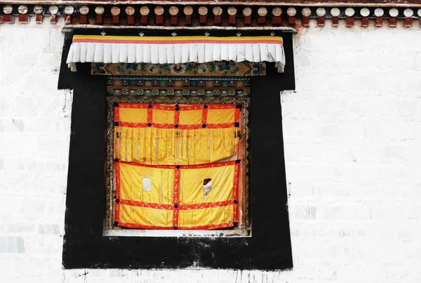 Janela tibetana — Fotografia de Stock