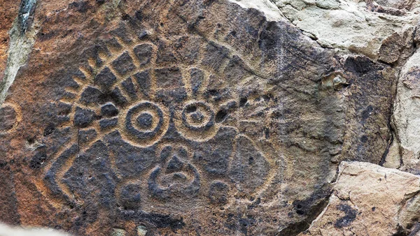 Ancient rock art — Zdjęcie stockowe