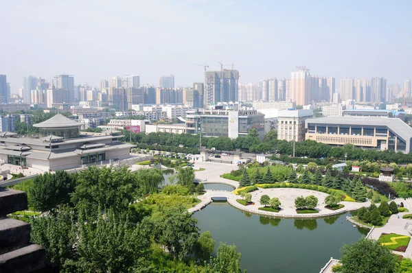 Widok centrum miasta Xian, Chiny — Zdjęcie stockowe